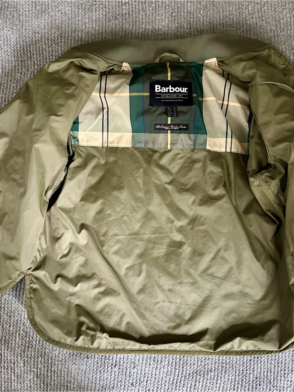 Barbour Whillan Quilted Jacket Ivy Green Size 4 Great Condition - Picture 9 of 14